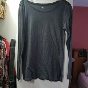 Gap long sleeve black tee